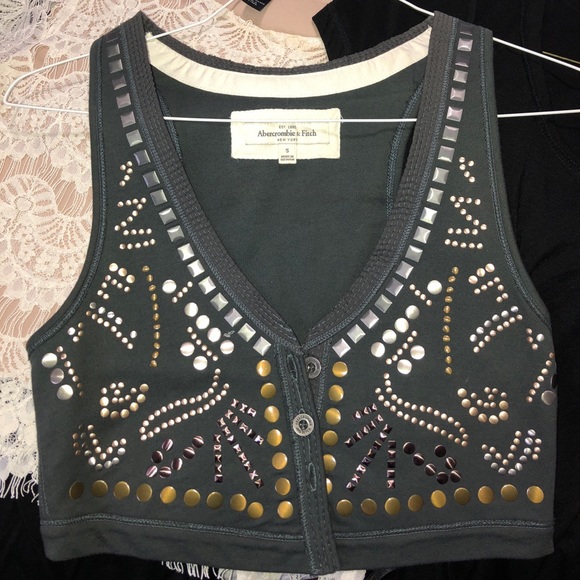 Abercrombie and Fitch cropped Vest - Picture 1 of 4